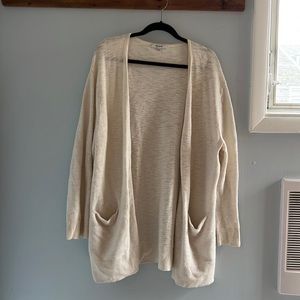 Madewell. Extra large. Oversized cream colored cardigan.